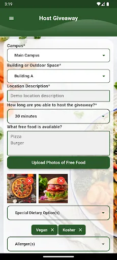 Free Food Alert screenshot