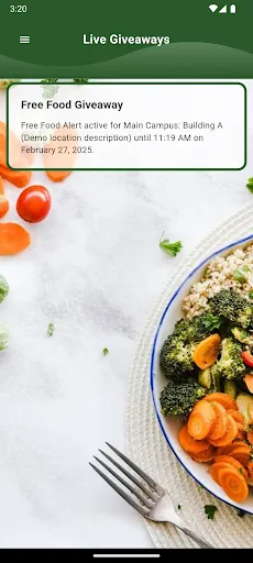 Free Food Alert screenshot
