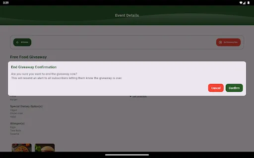 Free Food Alert screenshot