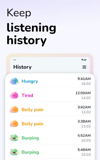 Cry Analyzer AI Baby Assistant screenshot