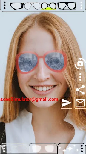 Glasses simulator match Try on screenshot