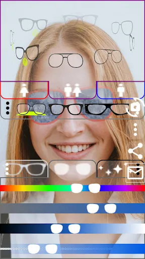 Glasses simulator match Try on screenshot