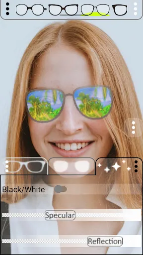 Glasses simulator match Try on screenshot