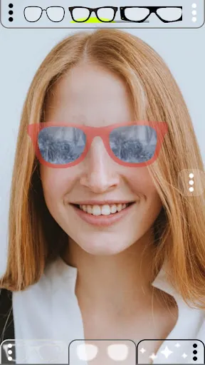 Glasses simulator match Try on screenshot