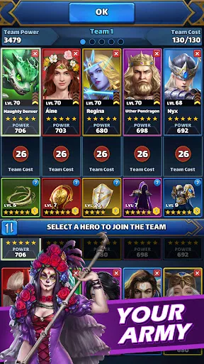 MythWars & Puzzles: RPG Match3 screenshot