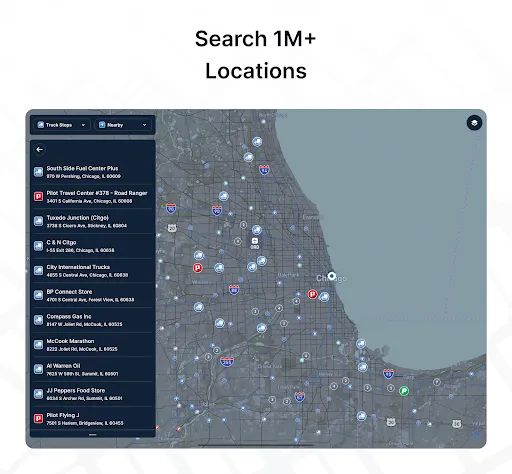 TruckMap - Truck GPS Routes screenshot