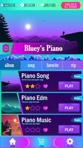 Piano Bluey's Tiles Game screenshot