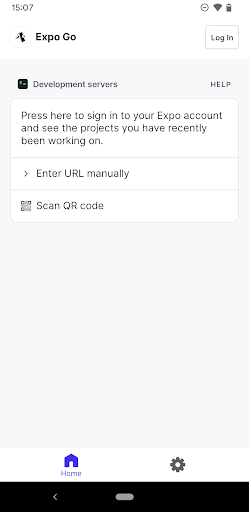 Expo Go screenshot