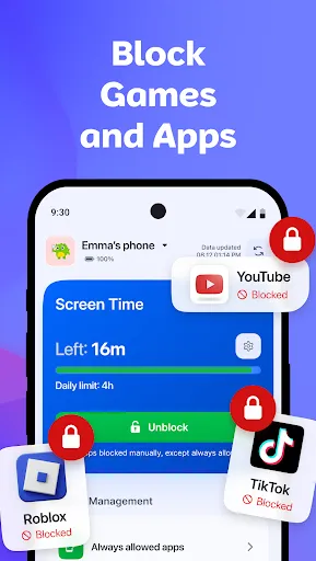 Kidden Parental Control App screenshot