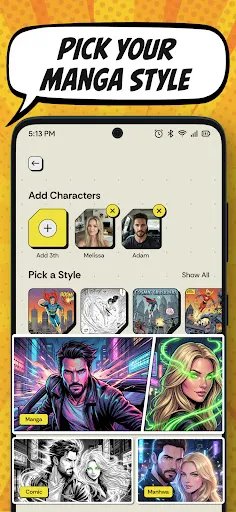 Comics AI: Comic & Manga Maker screenshot