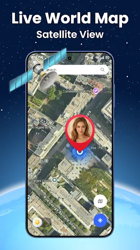 Live World Map: Satellite View screenshot