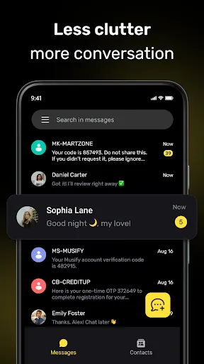 Messages screenshot