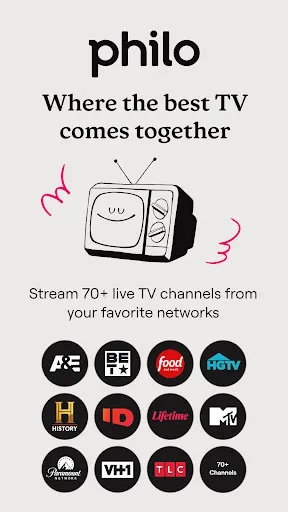 Philo: Shows, Movies, Live TV. screenshot
