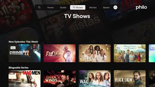 Philo: Shows, Movies, Live TV. screenshot