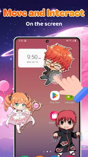 Anime Shimeji Pets On Screen screenshot