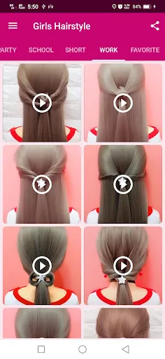 Girls Hairstyle Step By Step screenshot