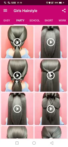 Girls Hairstyle Step By Step screenshot