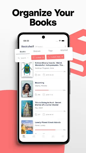 Bookshelf-Your virtual library screenshot