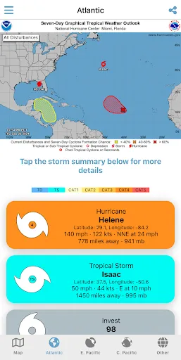 Tropical Hurricane Tracker screenshot