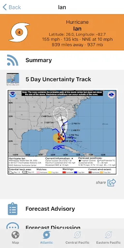 Tropical Hurricane Tracker screenshot