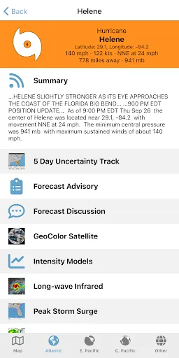 Tropical Hurricane Tracker screenshot