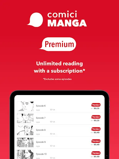 comici MANGA: OfficialMangaApp screenshot