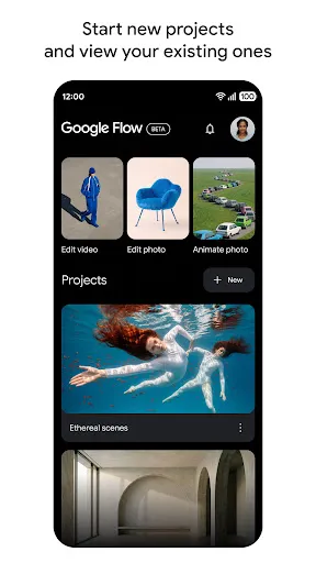 Google Flow Beta screenshot