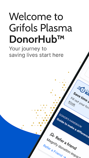 Grifols Plasma Donor Hub screenshot