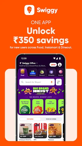 Swiggy: Food Instamart Dineout screenshot