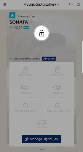 Hyundai Digital Key screenshot