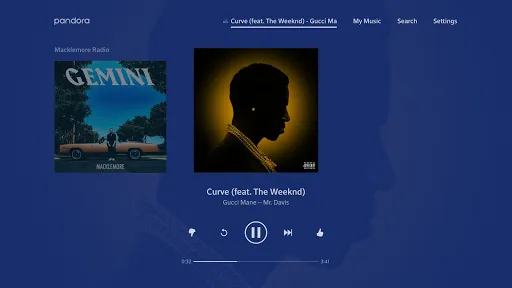 Pandora Music for TV screenshot