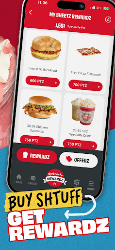 Sheetz Food Delivery & Rewards screenshot