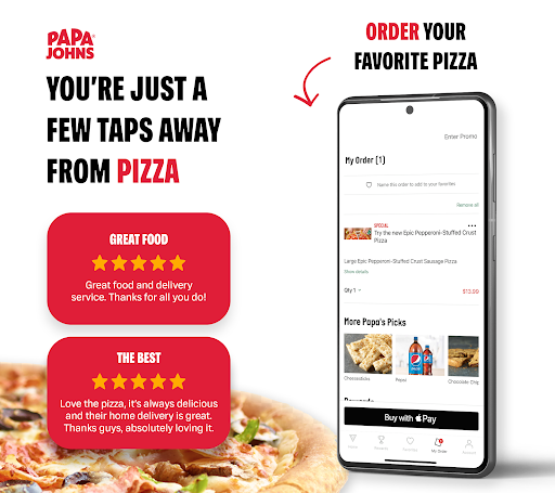 Papa Johns Pizza & Delivery screenshot