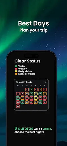 Aurora Forecast Map – AuroraMe screenshot